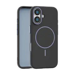 APPEND - Funda Para iPhone 17 con MagSafe Litchi Black Orchid