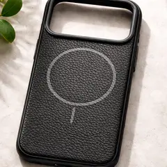 APPEND - Funda Para iPhone 17 Pro con MagSafe Litchi Black Orchid
