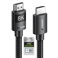 UGREEN - Cable trenzado HDMI 2.1 de 2 metros, Certificado 8K de ultra alta velocidad, 48 Gbps