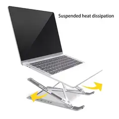 GENERICO - Soporte Plegable De Aluminio P/ Notebook/tablet Nisuta Base Soporte Plegable
