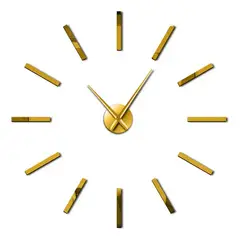 DECOR - Reloj de pared 3D grande 100cm x 100cm palos