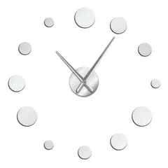 DECOR - Reloj de pared 3D grande 100cm x 100cm esferas