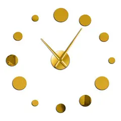 DECOR - Reloj de pared 3D grande 100cm x 100cm esferas