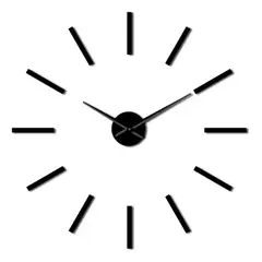 DECOR - Reloj de pared 3D grande 100cm x 100cm palos