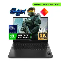 HP - Computador Portatil Gamer Omen 16 Intel Core Ultra 7 40/1TB SSD 16" 2K IPS LED RTX 5060 8 GB