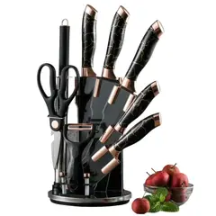 SKY - Set De Cuchillos De Cocina Premium Juego De Acero Inoxidable Con Tijeras y Pelador Profesional