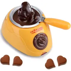 GENERICO - Mini Fuente De Chocolate y Olla Fondue Eléctrica Incluye Moldes y Accesorios Para Postres Caseros