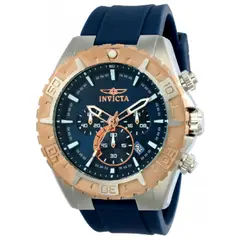 INVICTA - Reloj deportivo para hombre aviator azul