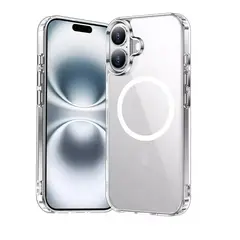 GENERICO - Estuche Acrílico Transparente Magnético Para iPhone 16 plus