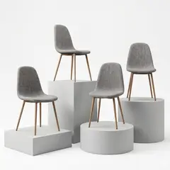 ENTRE NOS HOME - SILLA DE DISEÑO LÍA GRIS X4