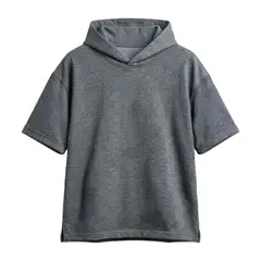 SYK - Camiseta Con Capota Oversize Para Hombre Gris