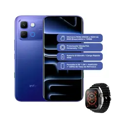 INFINIX - Note Edge 256gb 8+8GB Ram Azul + Smartwatch