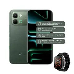 INFINIX - Note Edge 256gb 8+8GB Ram Verde + Smartwatch