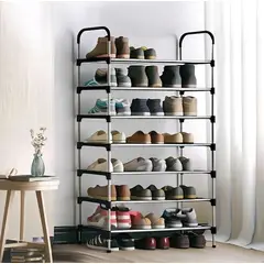 GENERICO - Zapatero 8 Niveles Organizador Ajustable Metalico
