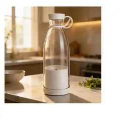 GENERICO - Licuadora Portatil Vidrio Recargable 420ml Cable Usb Ligera