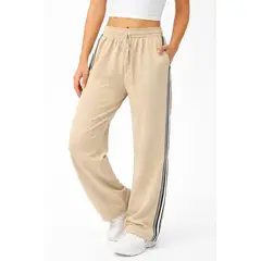 YOGA & GYM - Jogger Deportivo De Pierna Recta Con Franjas Laterales
