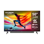 HYUNDAI - Televisor QLED SMART 4K UHD 50 pulgadas Google TV - BARRA INCLUIDA