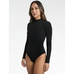 MOLGOA - Body Para Mujer Cuello Medio Tela Control - The Halo