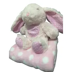 GENERICO - COBIJA MANTA BEBE Y PELUCHE ACOMPAÑAMIENTO APEGO MUSICAL LUCES ROSA