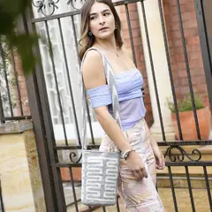 LAGUI - Mochila Mediana Nuwaké Gris