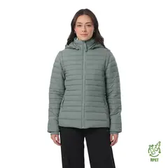 TOTTO - Chaqueta Acolchada Chalina 2 En 1 Verde Para Mujer