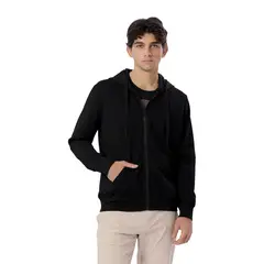 TOTTO - Buzo Tipo Hoodie Abierto Con Capota Tawen Negro Hombre