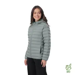 TOTTO - Chaqueta Acolchada Plegable Colorfull Pro Verde Mujer