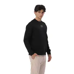 TOTTO - Buzo Tipo Crewneck Cuello Redondo Vess Negro Hombre