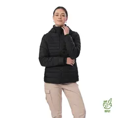 TOTTO - Chaqueta Acolchada Chalina 2 En 1 Negro Para Mujer