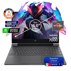 HP - Portátil Gamer Victus AMD Ryzen 7 RAM 8GB SSD 2TB RTX 3050 6GB 144Hz