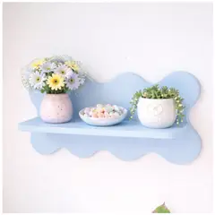 TIZZY DISEÑO - Repisa Decorativa Azul