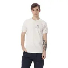 TOTTO - Camiseta Estampada Cuello Redondo Primen Blanco Hombre