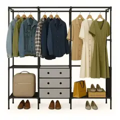GENERICO - CLOSET DE LUJO 3 CUERPOS PRLA-500 -