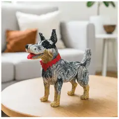 TIZZY DISEÑO - Perro Decorativo Pastor Ganadero Australiano en Cartón