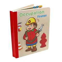 GENERICO - Libro rompecabezas Montessori Ocupaciones