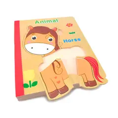 GENERICO - Libro Rompecabezas Montessori Animales 2