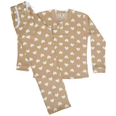 EMPIJAMADAS - Pijama Mujer Pantalon Largo con Bolsillos y Camisa Manga Larga