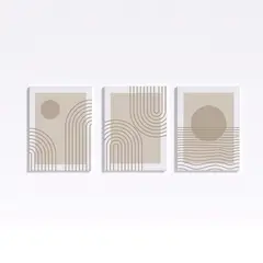 GAMA DIGITAL - Cuadros decorativos Triptico Movimiento  37x50