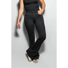 DANTE - Jean Elastico Bota Campana Negro