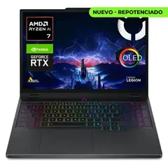 Lenovo - Portatil Legion 5 15AHP10 OLED RYZEN 7 260 Ram 16GB SSD 512GB RTX 5060 8GB