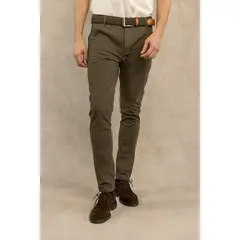 DANTE - Pantalon Elastico Verde Militar