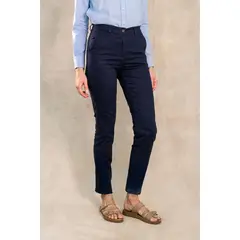 DANTE - Pantalon Elastico de Mujer Azul Navy