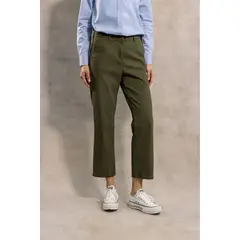 DANTE - Pantalon Elastico de Mujer Verde Militar