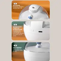 COMPRALOENCASA COM - Humidificador Astronauta Ambientador Difusor Aromas con Luz LED 170G