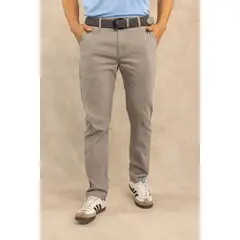 DANTE - Pantalón Elastico Gris Claro