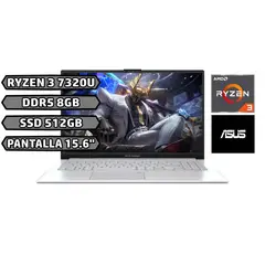 ASUS - PORARTIL VIVOBOOK GO AMD RYZEN 3 7320U LPDDR5 8GB SSD 512GB 15,6 SILVER