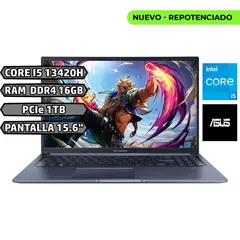 ASUS - Portatil Vivobook 15 CORE I5 13420H Ram 16GB Ssd 1TB 15.6 FHD QUIET BLUE COLOR