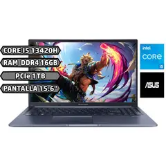 ASUS - Portatil Vivobook 15 CORE I5 13420H Ram 16GB Ssd 1TB 15.6 FHD QUIET BLUE COLOR