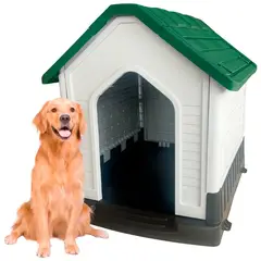 GENERICO - Casa Perro Refugio Resistente Rígido Plástico Raza Grande