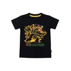 BIGBOYS - Camiseta Bowser Negro Niño - Talla 10